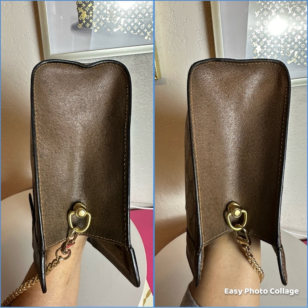 👜GUCCI GG PVC Leather Sherry Line Crossbody Bag - Picture 10 of 14